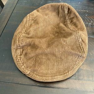 Brown corduroy paper boy hat size M/L